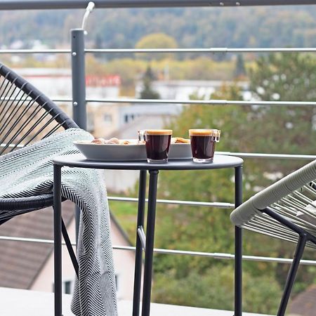 Blackncozy - Design Appartement Mit Boxspringbett Und Balkon Lorrach Ngoại thất bức ảnh